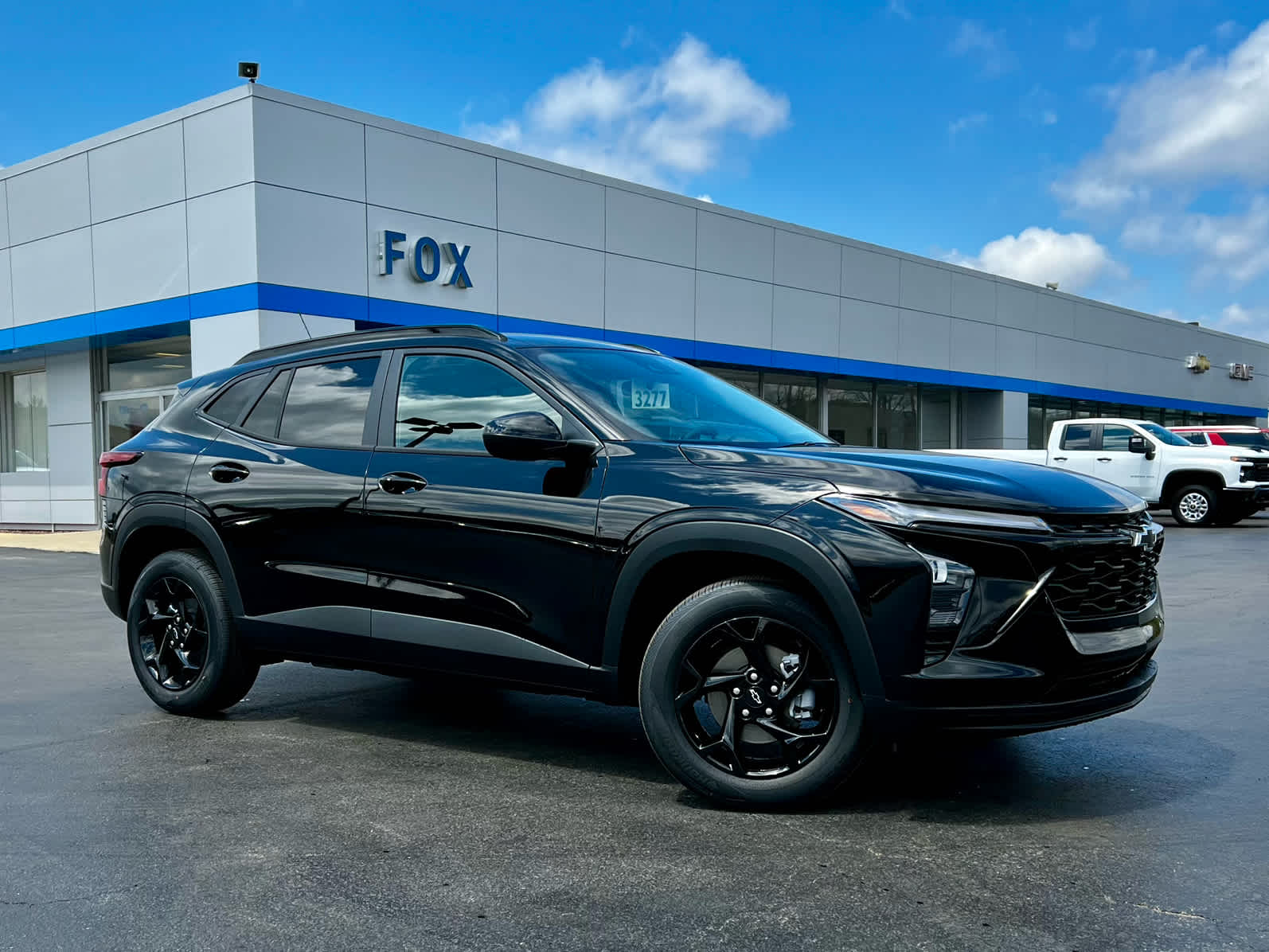 2026 Chevrolet Trax LT in Mosaic Black Metallic — front three-quarter view