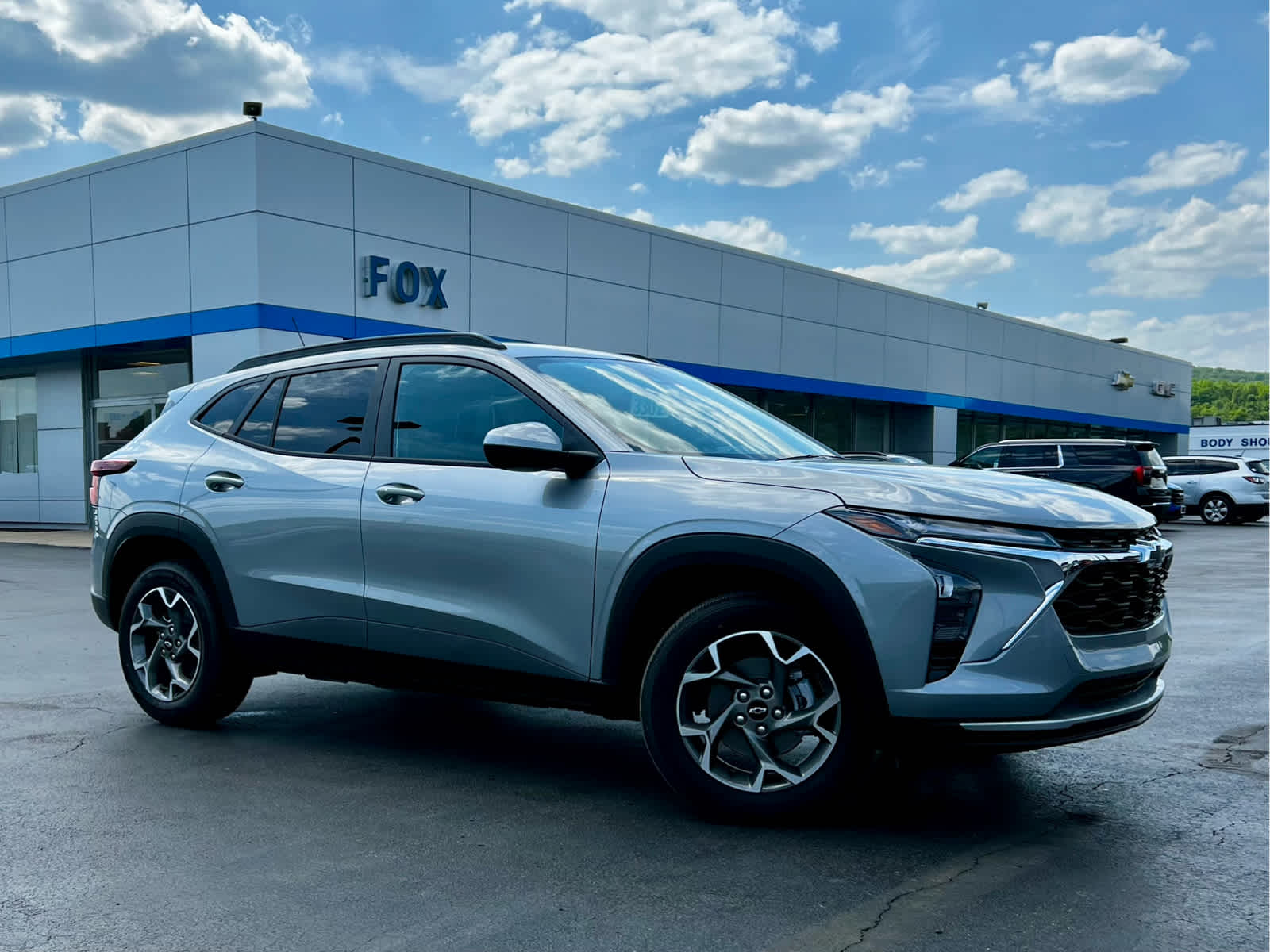 2026 Chevrolet Trax LT in Sterling Gray Metallic — front three-quarter view