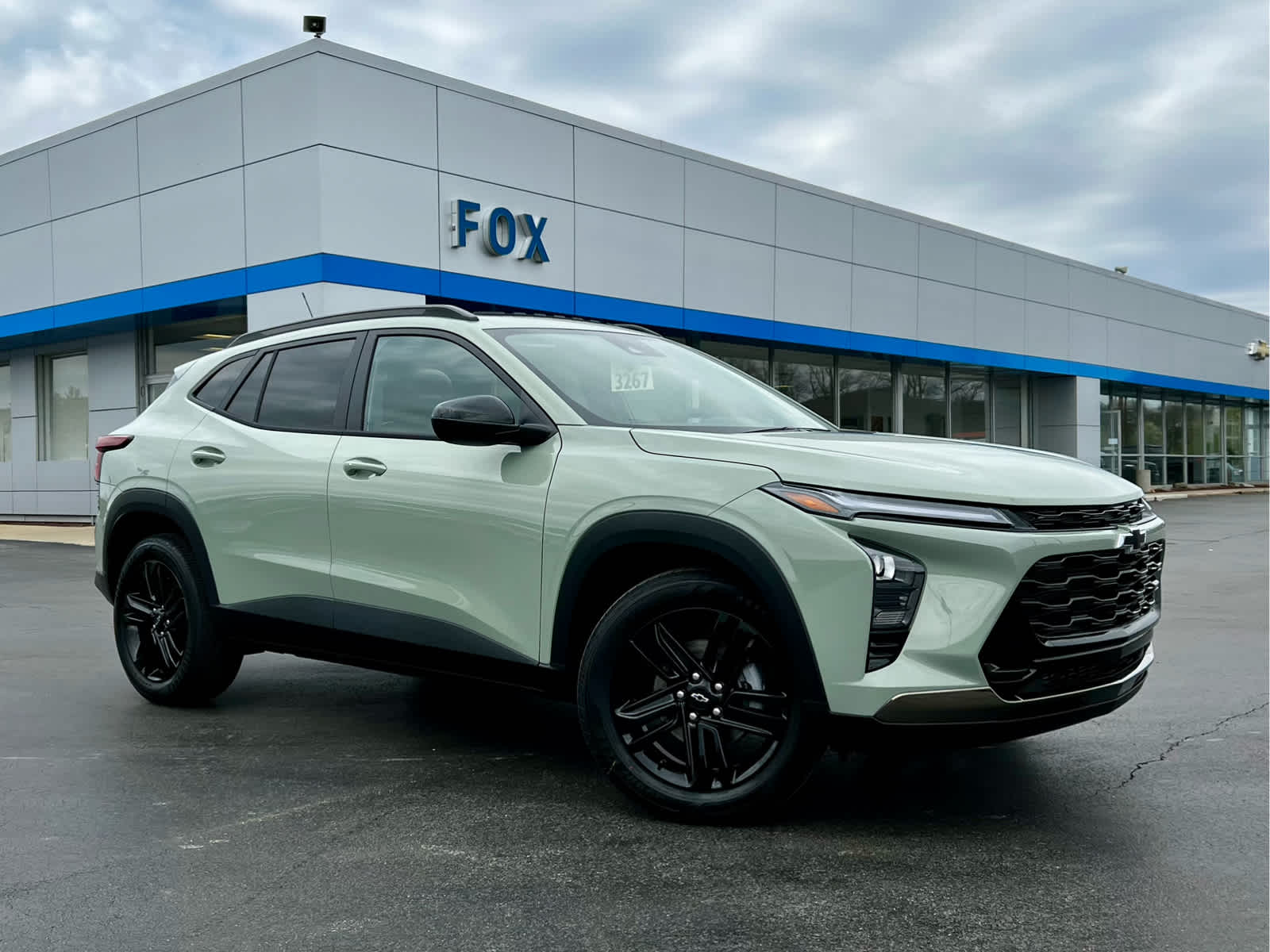 2026 Chevrolet Trax ACTIV in Cacti Green — front three-quarter view